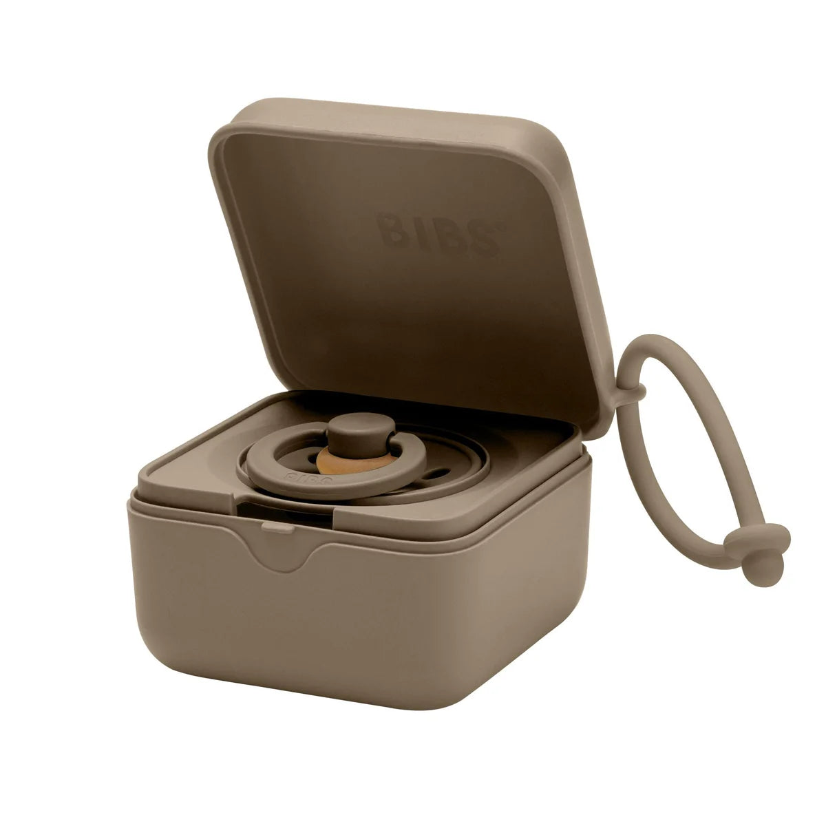 Beige container with lid featuring the 'BIBS' brand on a white background