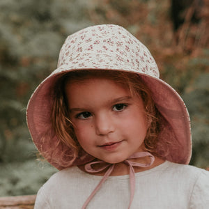 Bedhead Wanderer Linen Bucket Sunhat - Ruby/Rosa