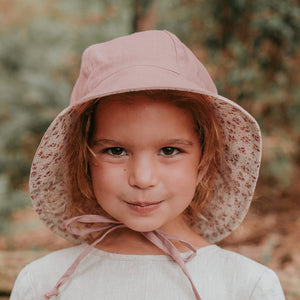 Bedhead Wanderer Linen Bucket Sunhat - Ruby/Rosa