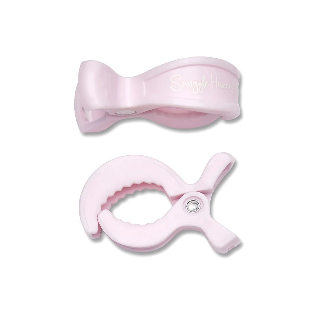 SNUGGLE HUNNY PRAM CLIP PAIR | BABY PINK
