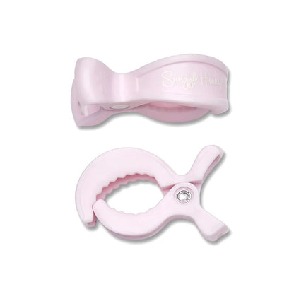 SNUGGLE HUNNY PRAM CLIP PAIR | BABY PINK