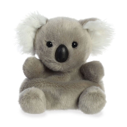 Plush toy koala on a white background