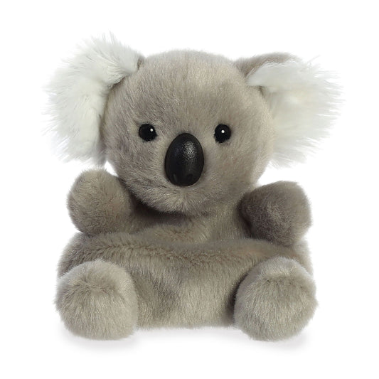 Plush toy koala on a white background