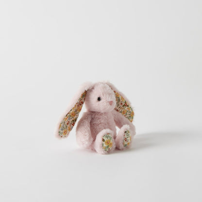 JIGGLE AND GIGGLE BUNNY RATTLE | PINK FLORAL