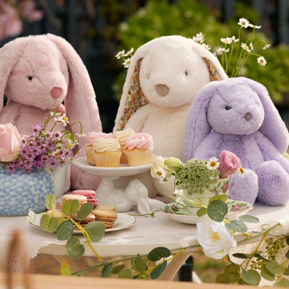 JIGGLE AND GIGGLE SMALL SOFT TOY BUNNY | LILAC
