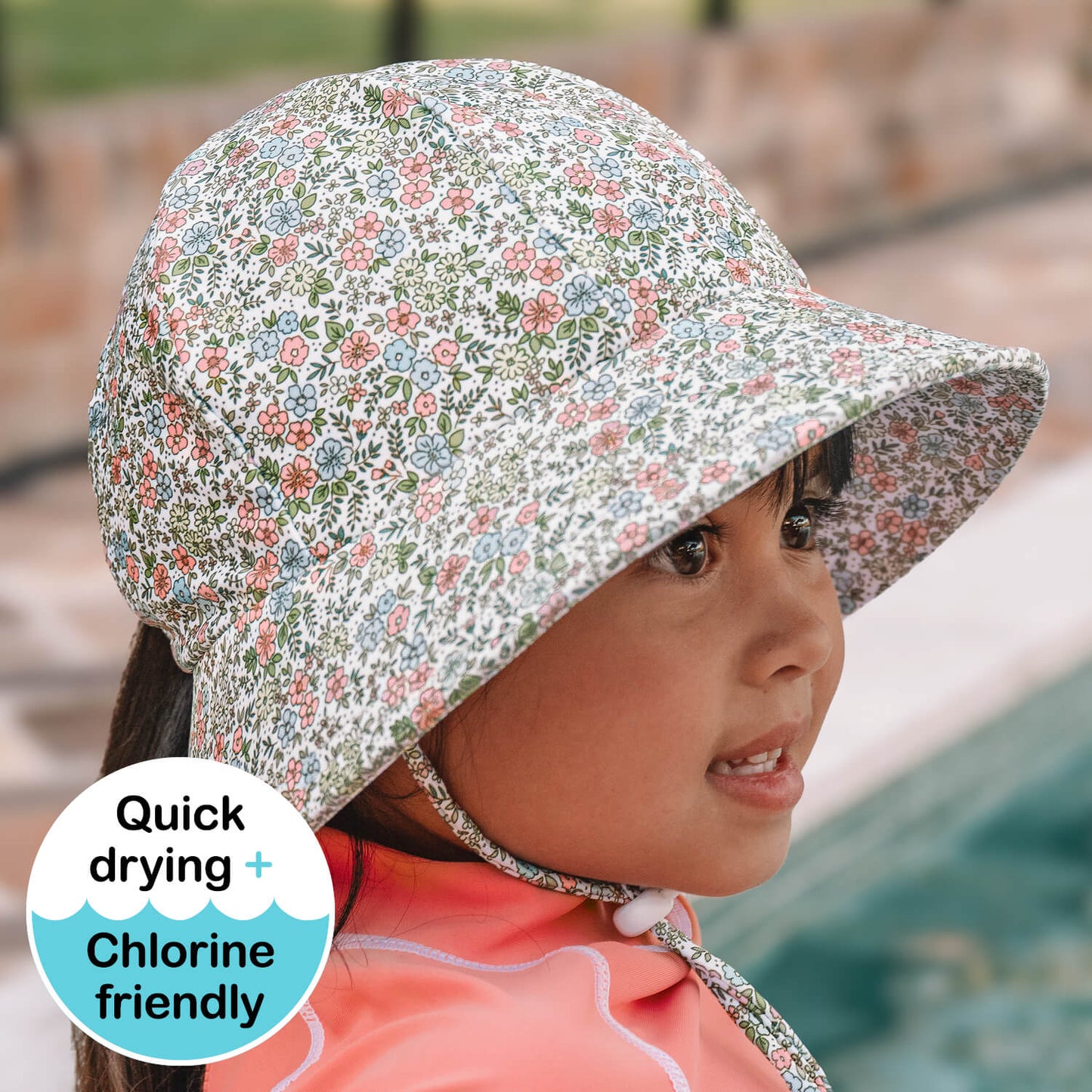 BEDHEAD PONYTAIL SWIM BUCKET BEACH HAT | OLIVIA