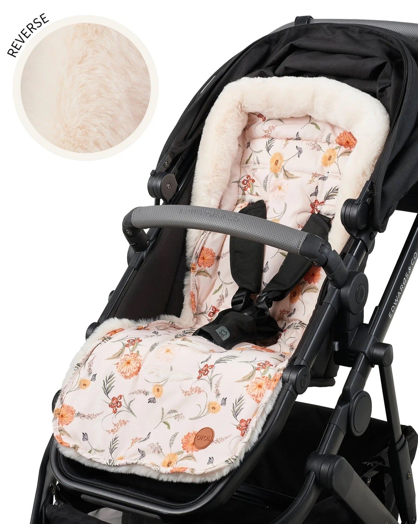 Floral pram liner sale