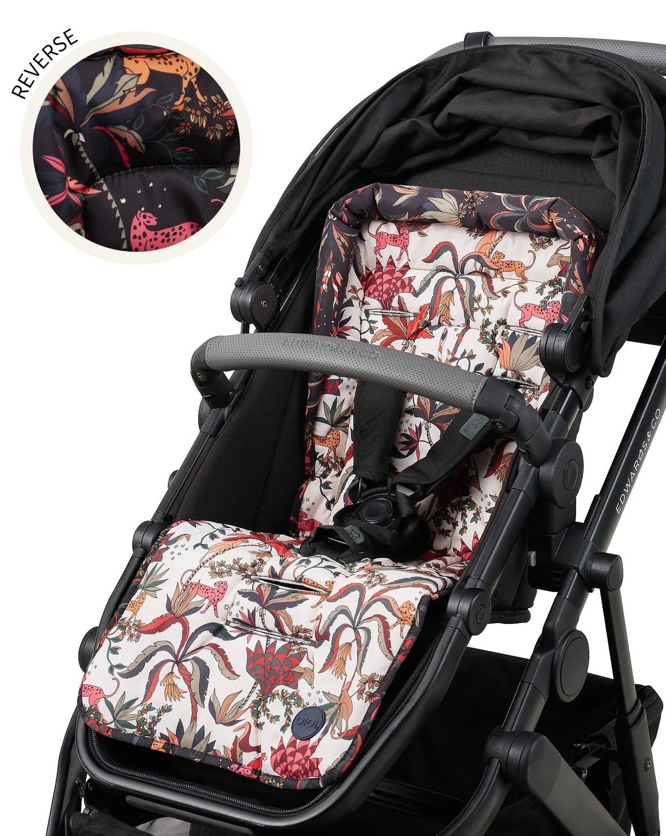 Floral pram outlet liner