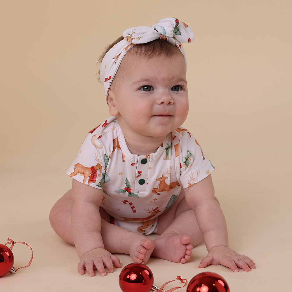 Snuggle Hunny Bodysuit Short Sleeve - Prancer and Friends