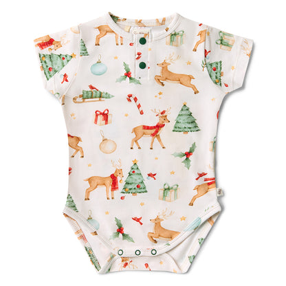 Snuggle Hunny Bodysuit Short Sleeve - Prancer and Friends