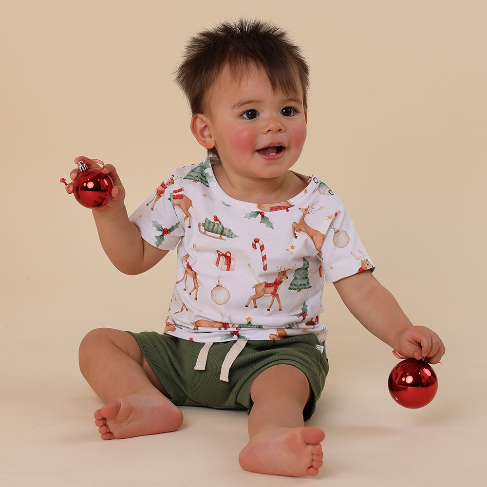 Snuggle Hunny Short Sleeve T-Shirt - Prancer and Friends