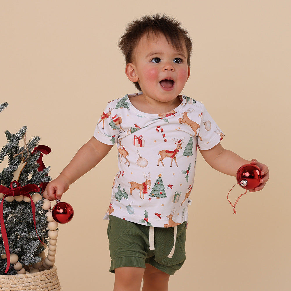 Snuggle Hunny Short Sleeve T-Shirt - Prancer and Friends