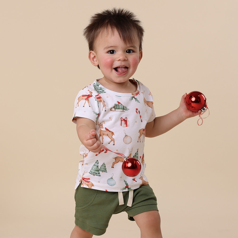 Snuggle Hunny Short Sleeve T-Shirt - Prancer and Friends