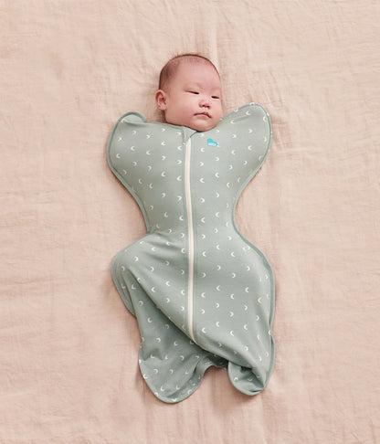 LOVE TO DREAM SWADDLE UP SLEEPING BAG 1.0 TOG | MOON OLIVE