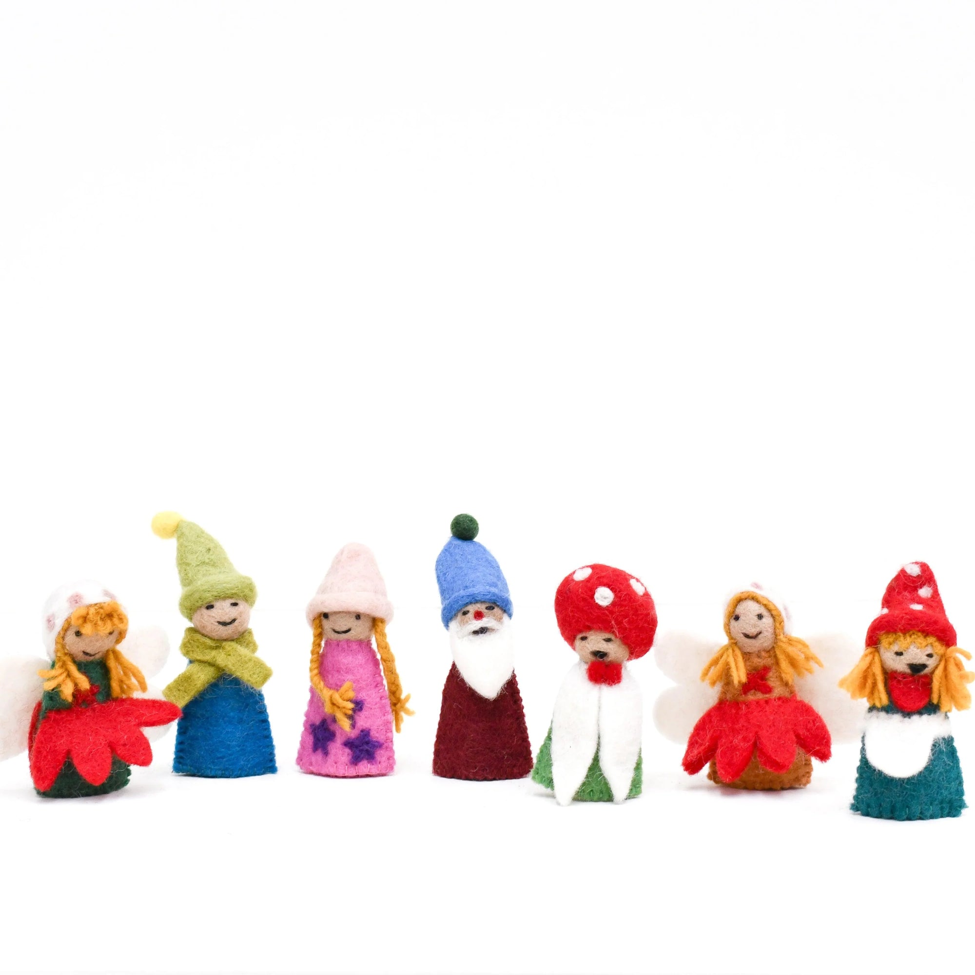 Tara Treasures Finger Puppet Set - Fairies & Gnomes