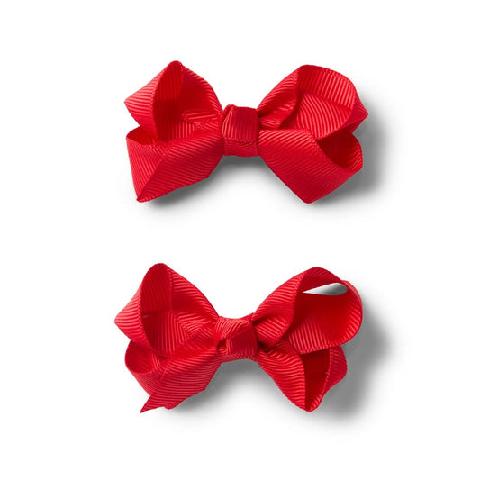 SNUGGLE HUNNY | PIGGY TAIL HAIR CLIPS | RED
