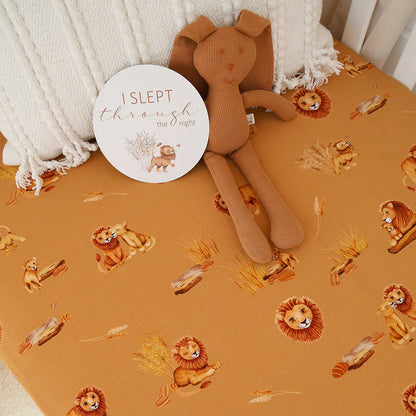 Snuggle Hunny Fitted Cot Sheet | Roar