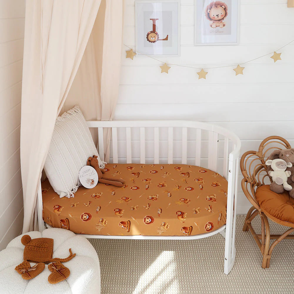 Snuggle Hunny Fitted Cot Sheet | Roar