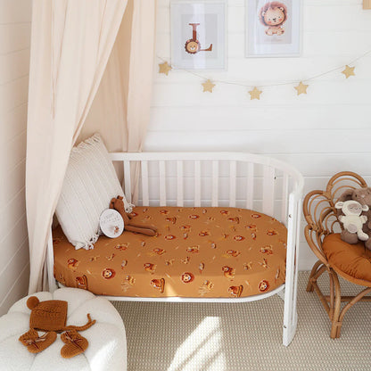 Snuggle Hunny Fitted Cot Sheet | Roar