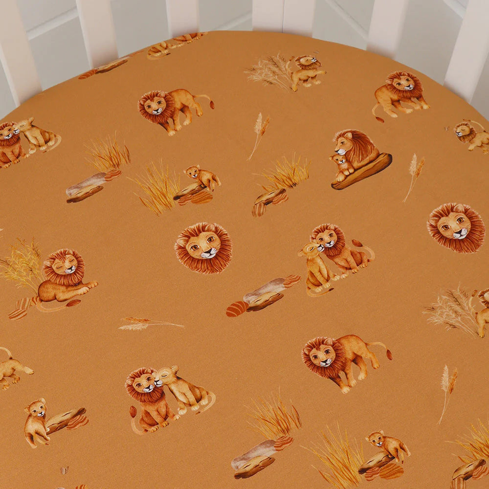 Snuggle Hunny Fitted Cot Sheet | Roar