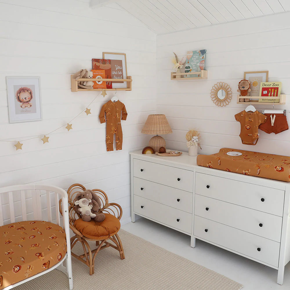 Snuggle Hunny Fitted Cot Sheet | Roar