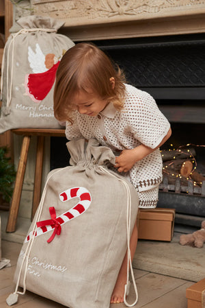 Nana Huchy Personalised Christmas Santa Sack - Candy Cane