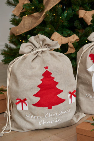 Nana Huchy Personalised Christmas Santa Sack - Tree