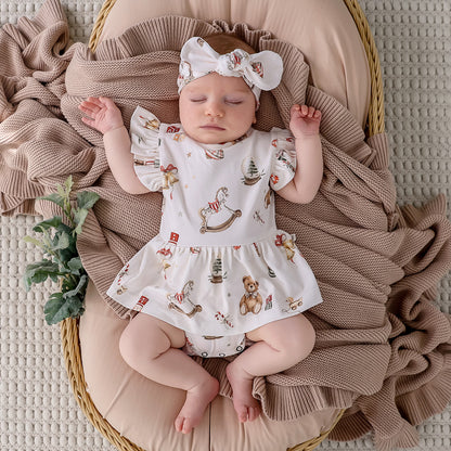 SNUGGLE HUNNY | SHORT SLEEVE DRESS | SANTA'S TOY SHOP