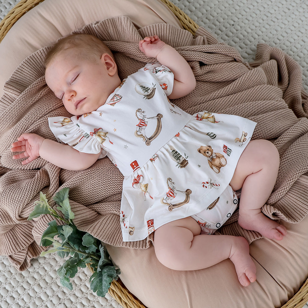 SNUGGLE HUNNY | SHORT SLEEVE DRESS | SANTA'S TOY SHOP