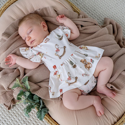 SNUGGLE HUNNY | SHORT SLEEVE DRESS | SANTA'S TOY SHOP