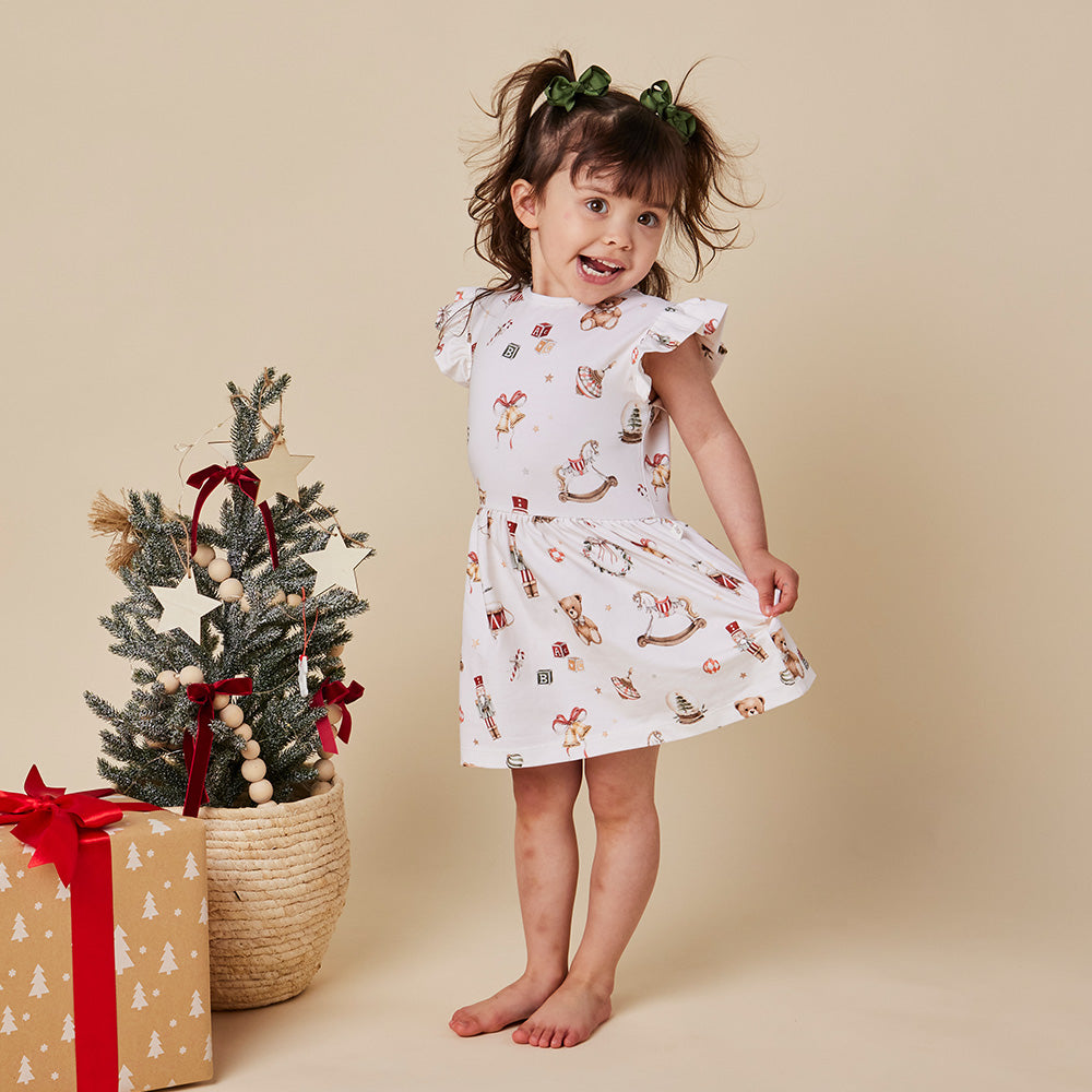 SNUGGLE HUNNY | SHORT SLEEVE DRESS | SANTA'S TOY SHOP