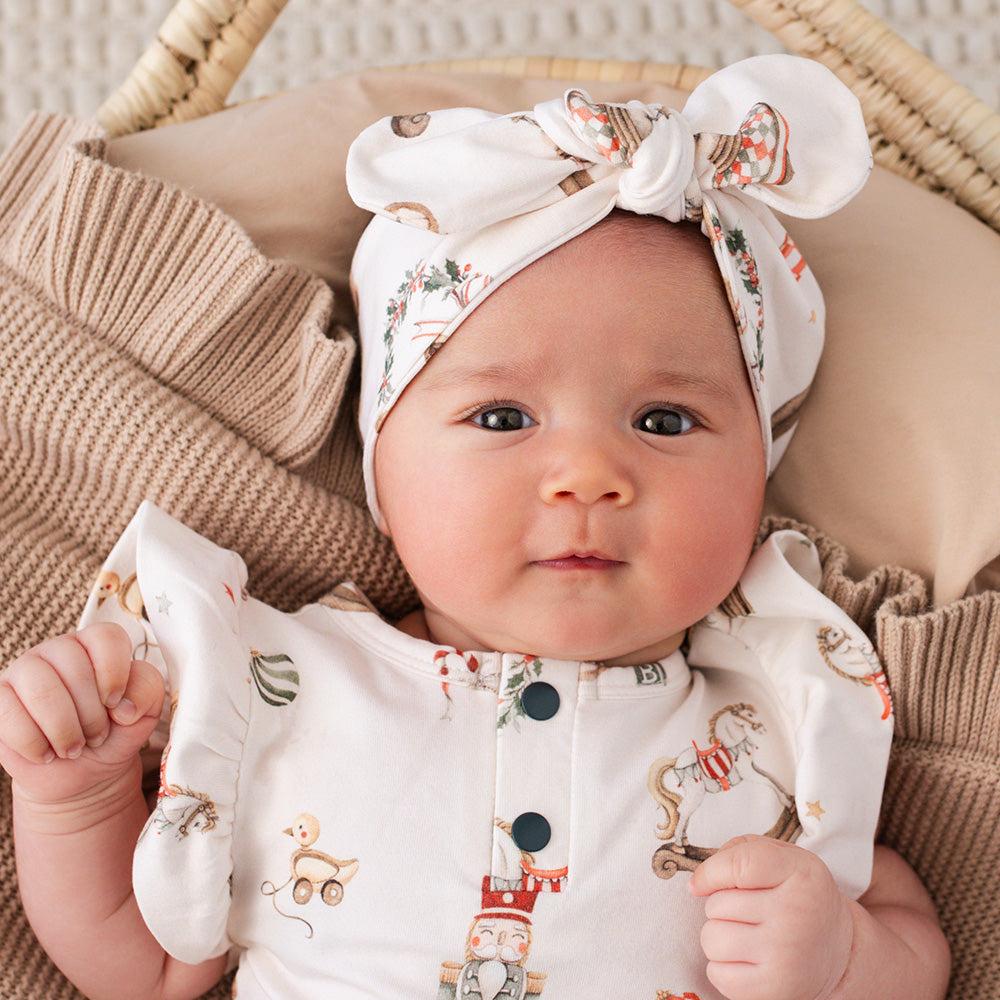 SNUGGLE HUNNY | TOPKNOT HEADBAND | SANTA'S TOY SHOP