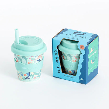 CHINO CLUB BABY CHINO CUP WITH LID | SEA CREATURES