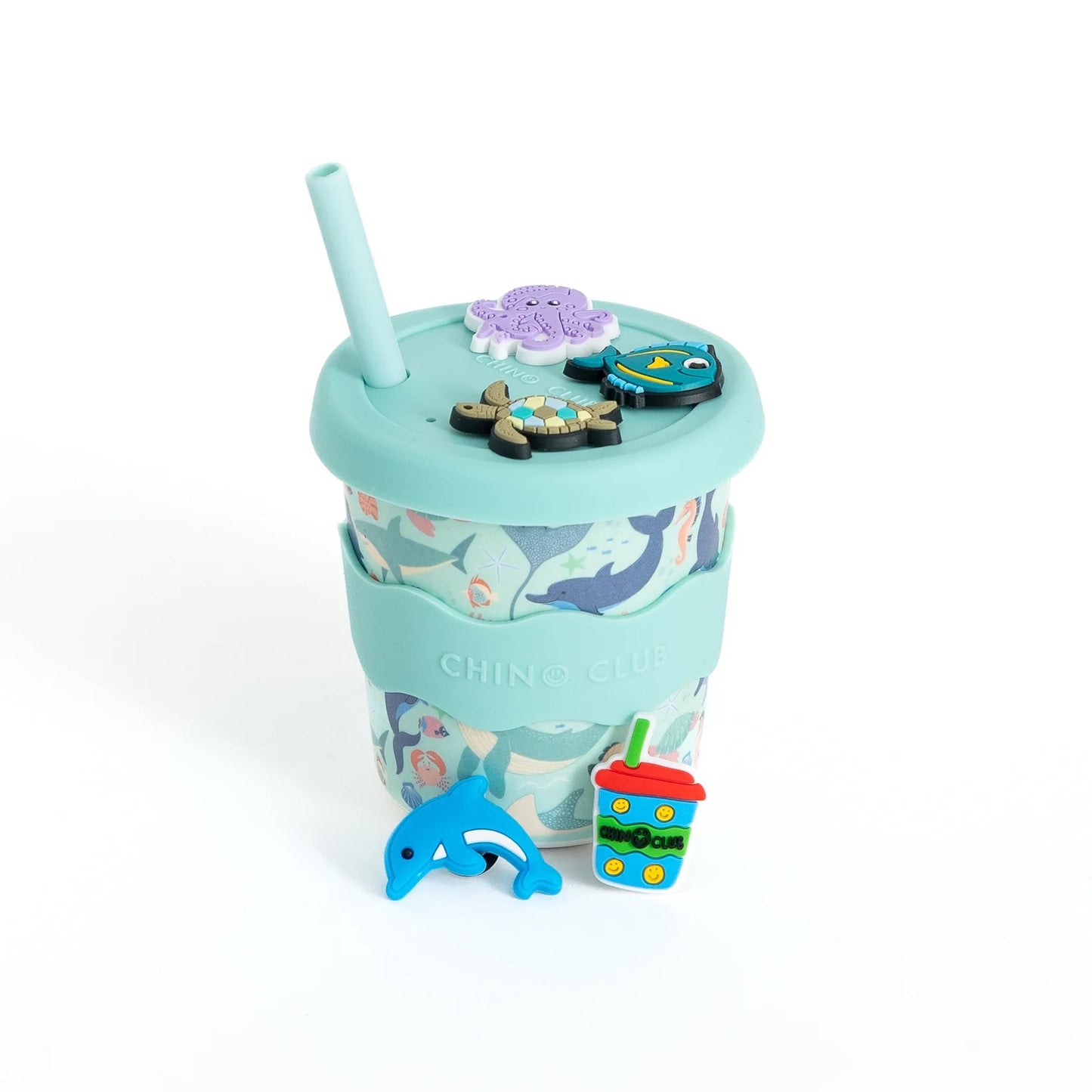 CHINO CLUB CHARM CUP WITH LID | SEA CREATURES