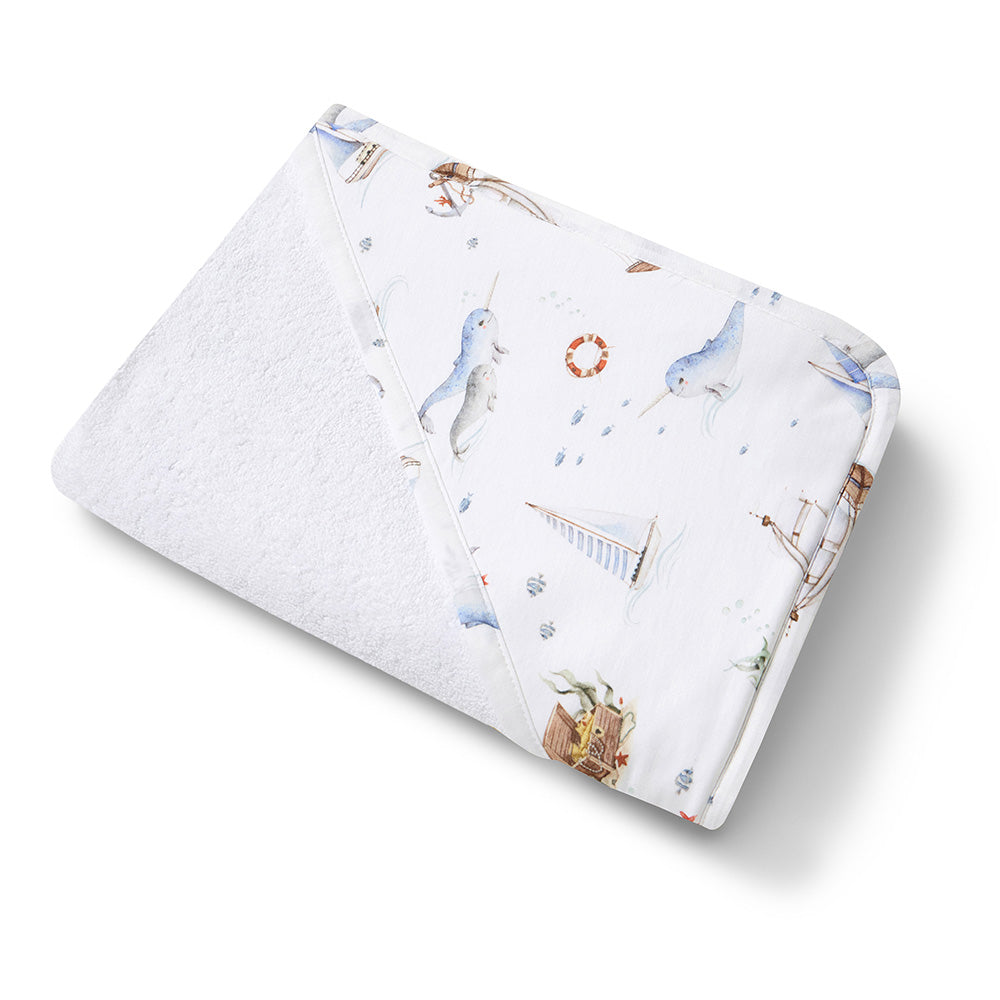 Snuggle Hunny Hooded Organic Cotton Towel | Set Sail