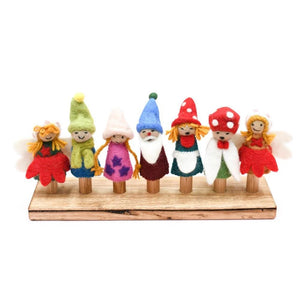 Tara Treasures Finger Puppet Set - Fairies & Gnomes