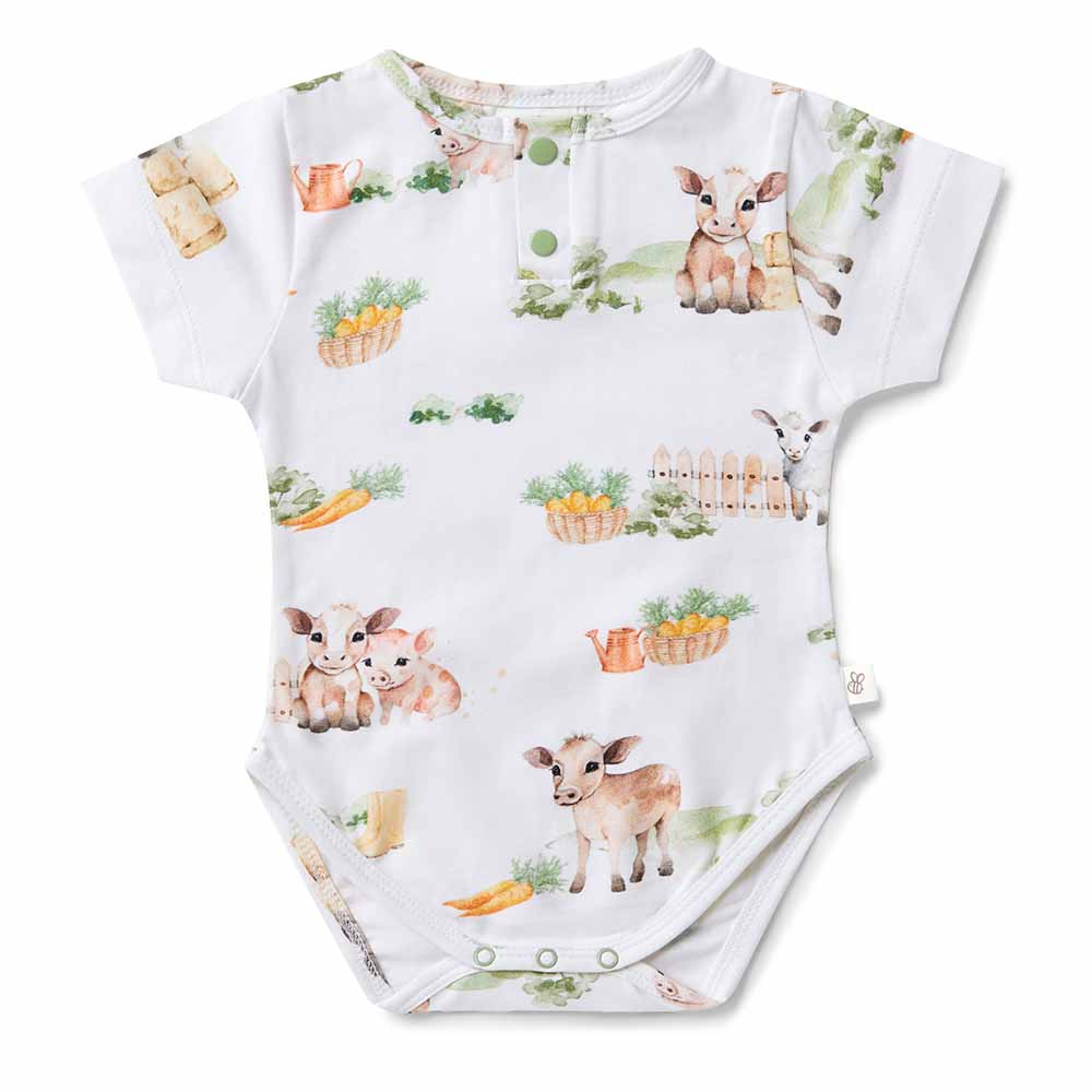 SNUGGLE HUNNY | BODYSUIT SHORT SLEEVE | FARM