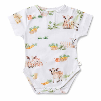 SNUGGLE HUNNY | BODYSUIT SHORT SLEEVE | FARM