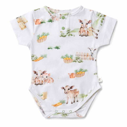 SNUGGLE HUNNY | BODYSUIT SHORT SLEEVE | FARM