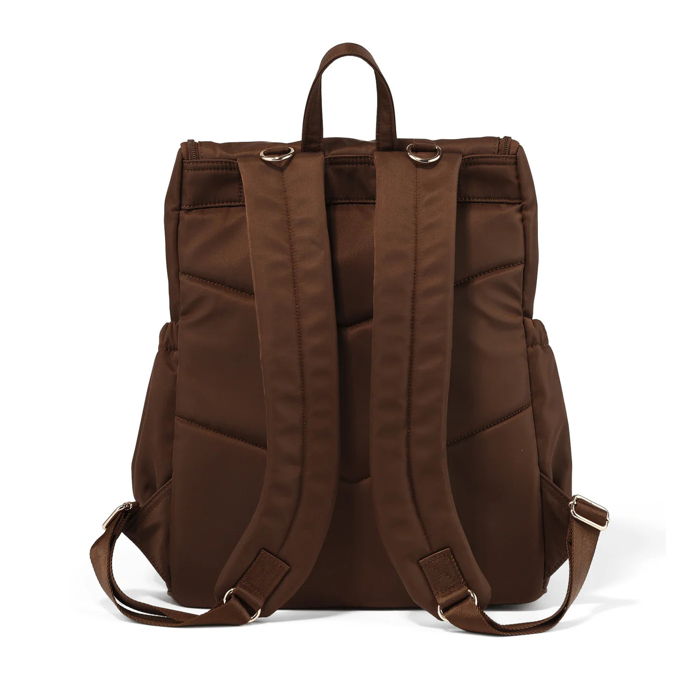 OIOI SIGNATURE NAPPY BACKPACK | NYLON CHOCOLATE