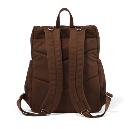 OIOI SIGNATURE NAPPY BACKPACK | NYLON CHOCOLATE