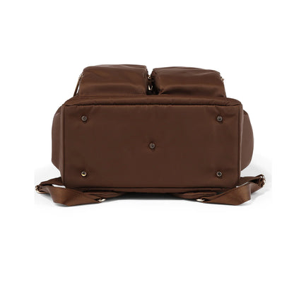 OIOI SIGNATURE NAPPY BACKPACK | NYLON CHOCOLATE