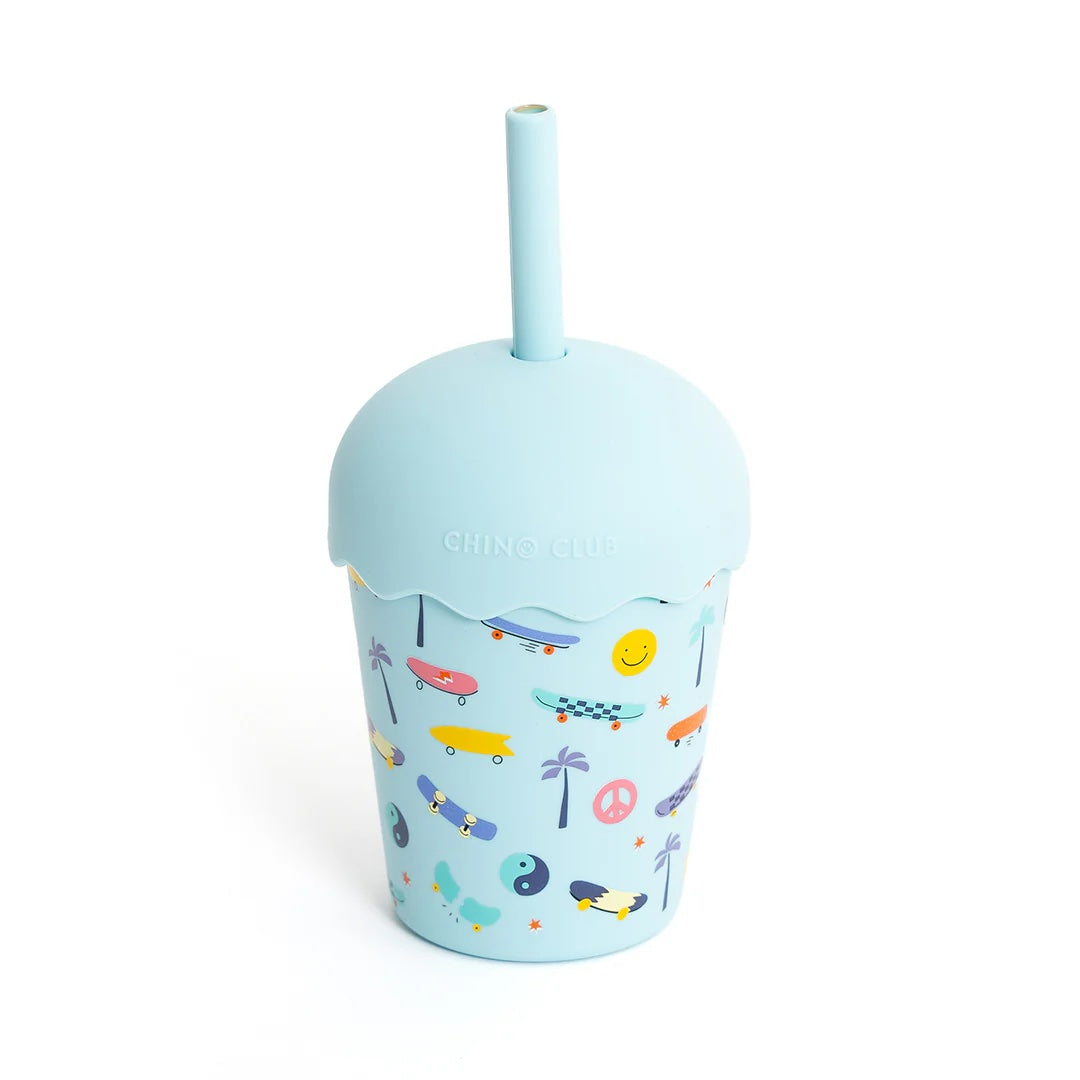 Baby Chino Mini Smoothie Cup with Straw - Skate