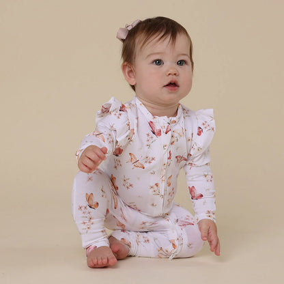 Snuggle Hunny Snugglesuit Convertible Romper - Butterfly