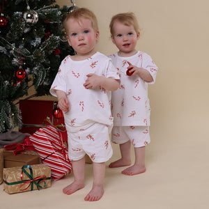 Snuggle Hunny Organic Cotton PJ Set - Candy Cane