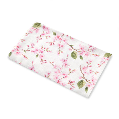 Snuggle Hunny Organic Cotton Muslin Wrap - Cherry Blossom