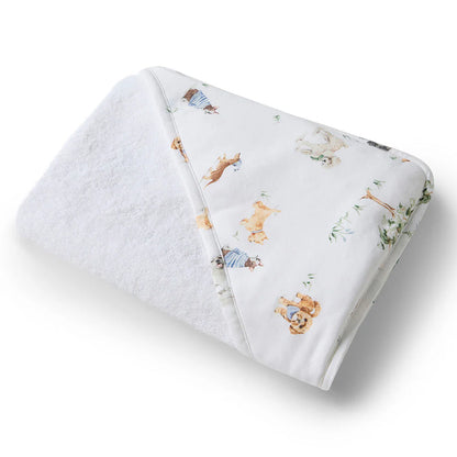 Snuggle Hunny Hooded Organic Cotton Towel - Dog Park