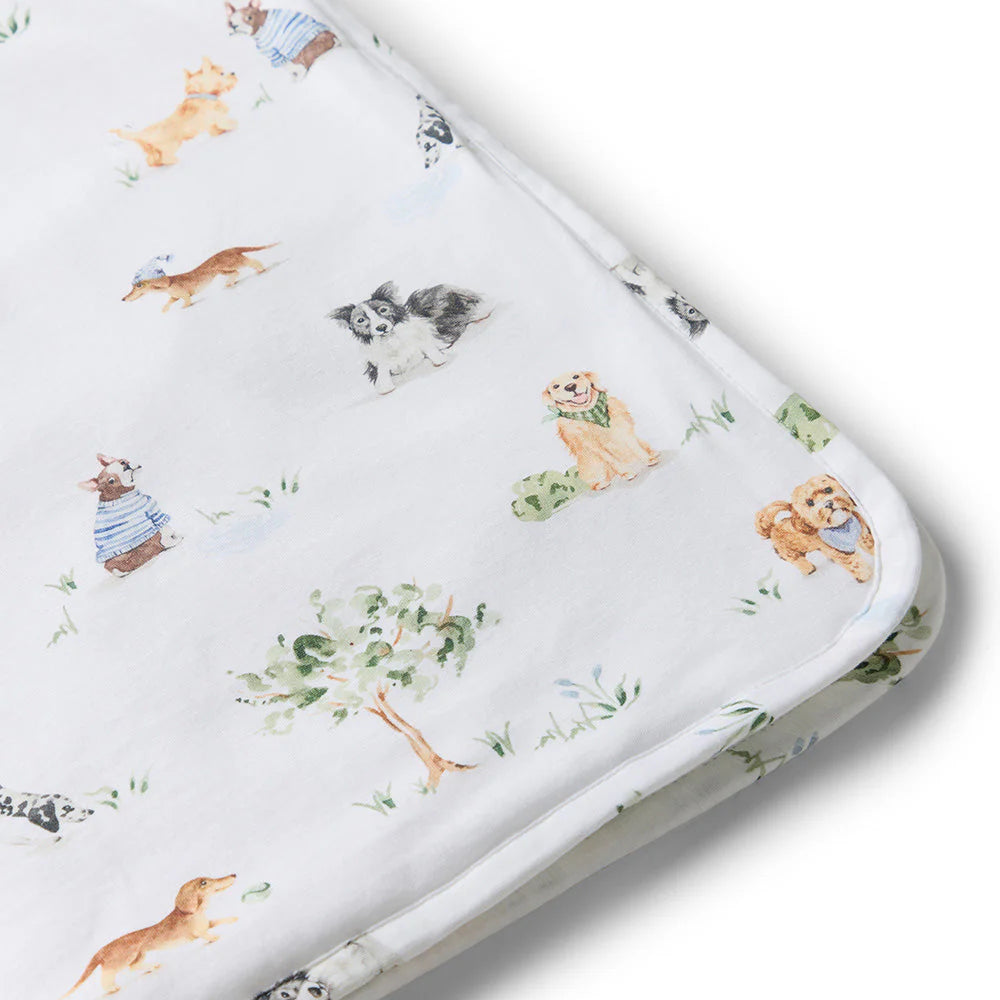 Snuggle Hunny Hooded Organic Cotton Towel - Dog Park