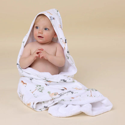 Snuggle Hunny Hooded Organic Cotton Towel - Dog Park