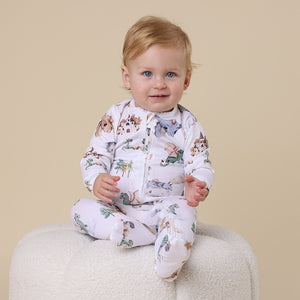 Snuggle Hunny Snuggle Sleepsuit Zip Footie - Dragon